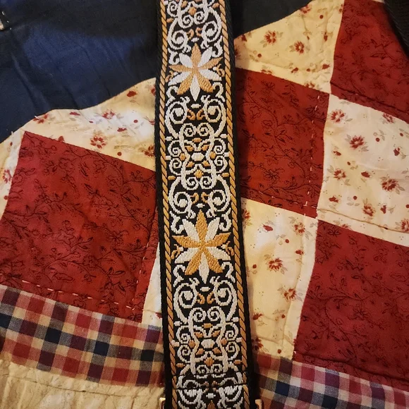 Western Style Black and Brown Crossbody Bag - Picture 4 of 5